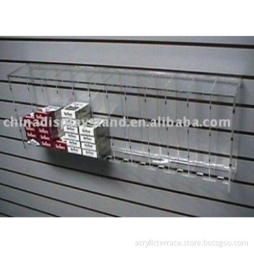 slat-wall acrylic cigarette display rack